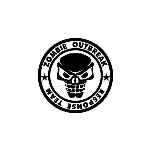 Zombie Outbreak Response Team Style 8 Vinyl Sticker