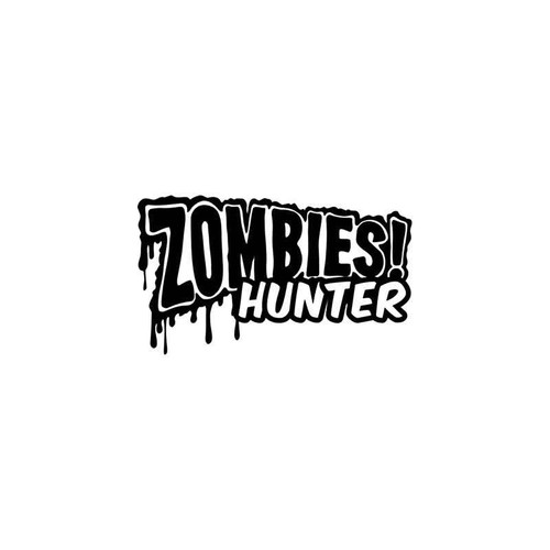 Zombies Hunter Zombies Style 2 Vinyl Sticker