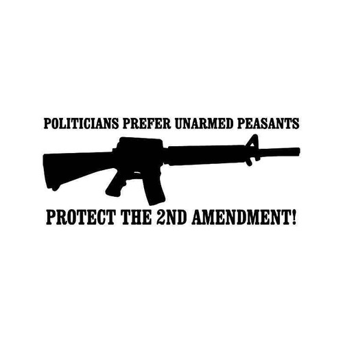 2nd Amendment Rifle Vinyl Sticker
