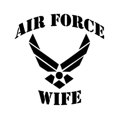 Air Force Wife Military Vinyl Sticker