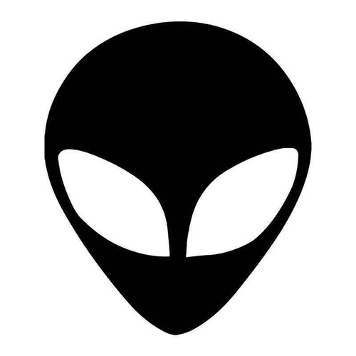 Alien Head Ufo Vinyl Sticker