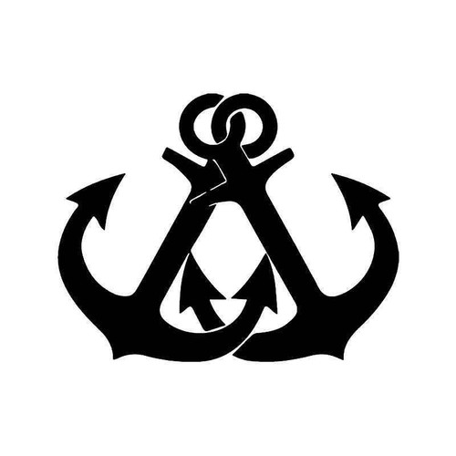 Anchors Crossed Sailor Vinyl Sticker