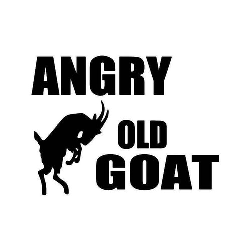 Angry Old Goat Vinyl Sticker