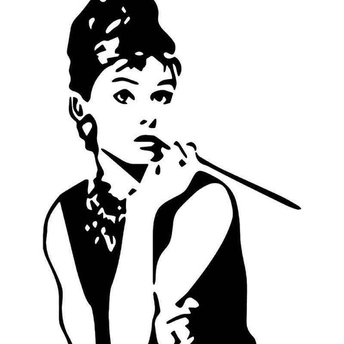 Audrey Hepburn Vinyl Sticker