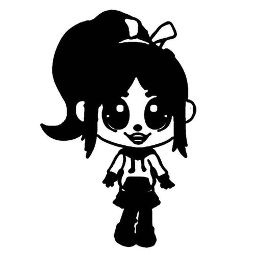 Baby Vanellope 1223 Vinyl Sticker