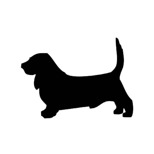 Basset Hound Dog Vinyl Sticker