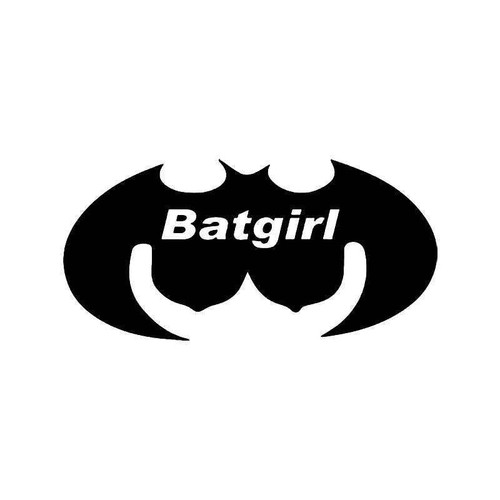 Batgirl Boobs Tities Vinyl Sticker