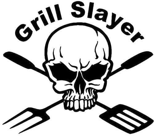 BBQ Grill Slayer Death Skull