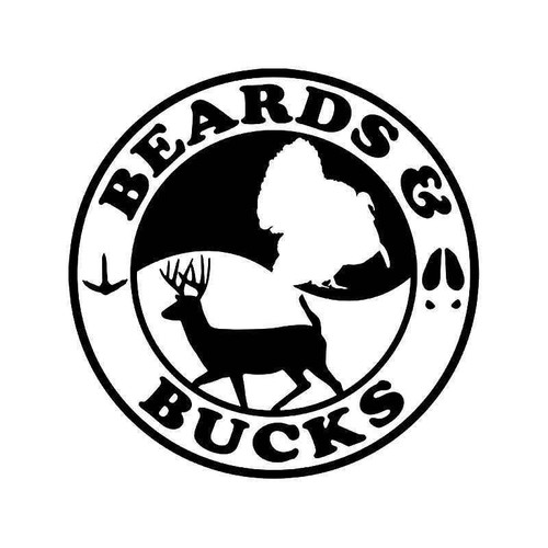 Beards Bucks Deer Turkey Hunting Vinyl Sticker