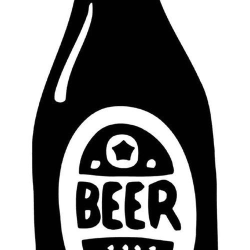 Beer Bottle Alcohol Vinyl Sticker