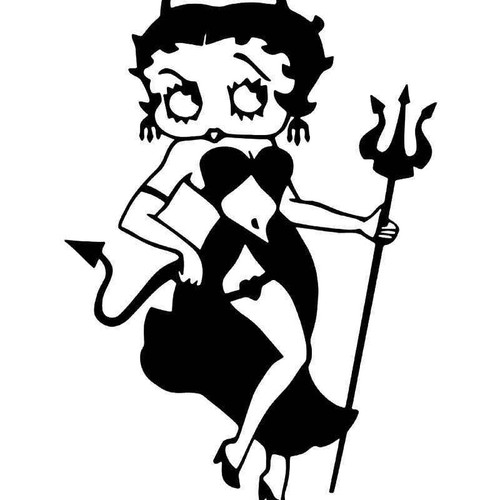 Betty Boop Devil Vinyl Sticker