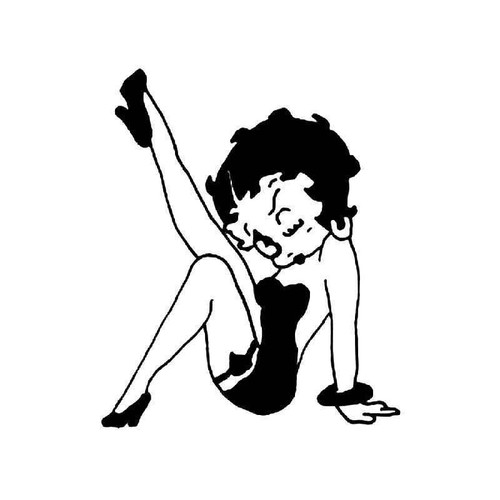 Betty Boop Gas Vinyl Sticker