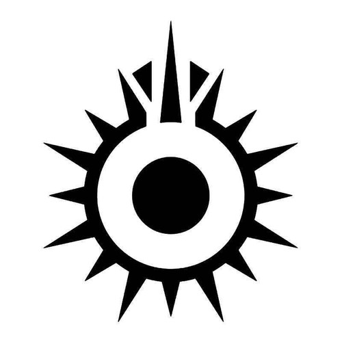 Black Sun Emblem Vinyl Sticker