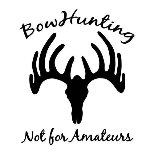 Bow Hunting Deer Buck Antlers 3 Vinyl Sticker