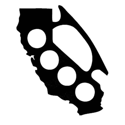 California Brass Knuckles 454 Vinyl Sticker