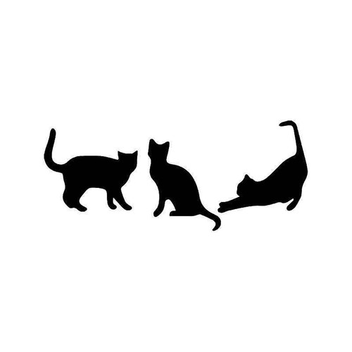 Cat Family Pet Vinyl Sticker