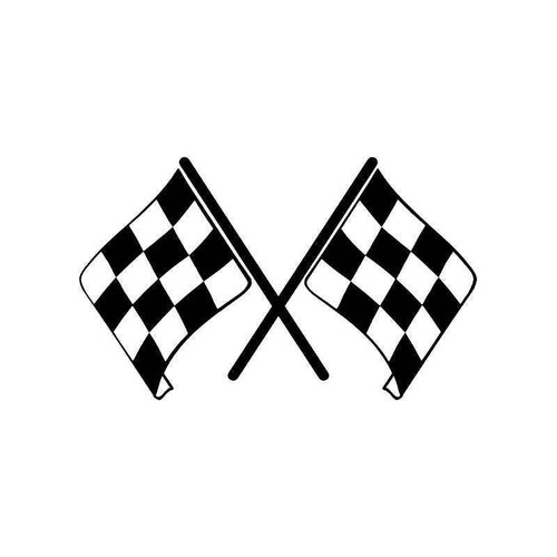 Checkered Racing Flag 1 Vinyl Sticker