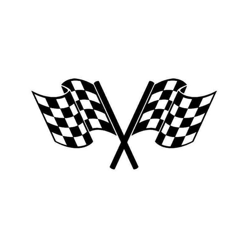 Checkered Racing Flag 15 Vinyl Sticker