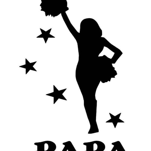 Cheer Papa Vinyl Sticker