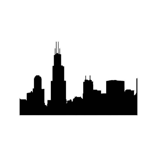 Chicago Skyline 2 Vinyl Sticker