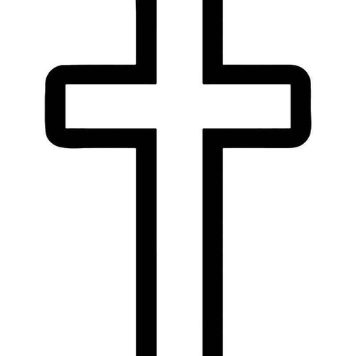 Christian Cross 1 Vinyl Sticker