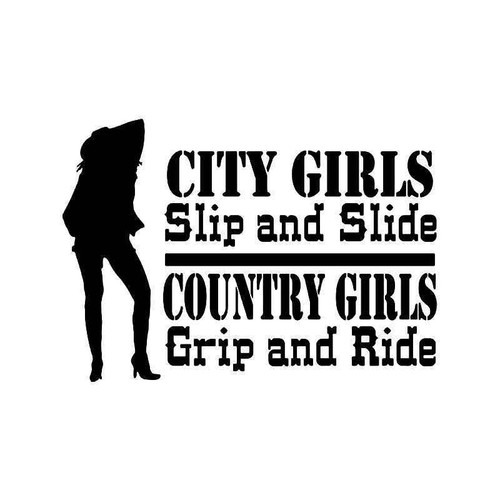 City Girls Grip And Ride Vinyl Sticker