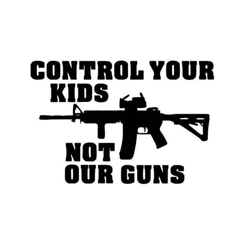 Control Kids Not Guns Nra Vinyl Sticker