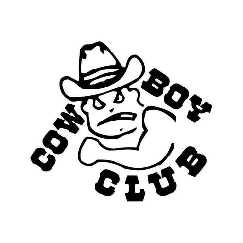 Cowboy Club Bad Boy Vinyl Sticker