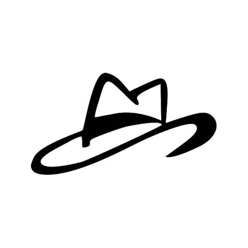 Cowboy Stetson Hat Vinyl Sticker