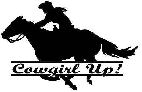 Cowgirl Up Horse Running