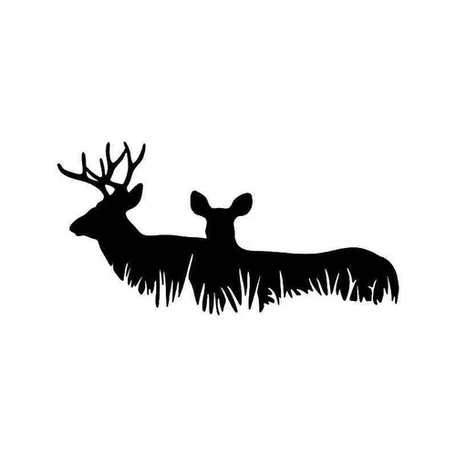 Deer Buck Family 4 Vinyl Sticker