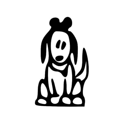 Dog Stick Figure 1 Vinyl Sticker