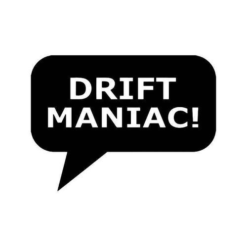 Drift Maniac Jdm Japanese Vinyl Sticker