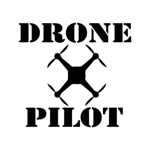 Drone Pilot 3 Vinyl Sticker