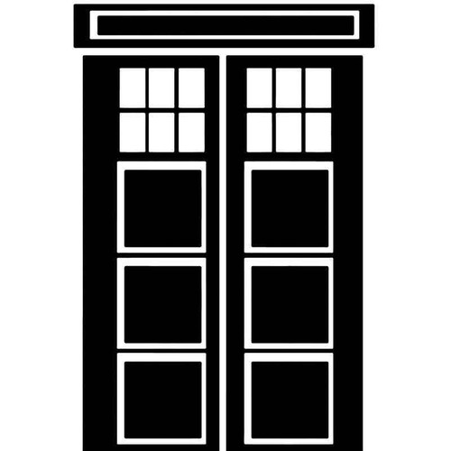 Dr Who Call Box Vinyl Sticker