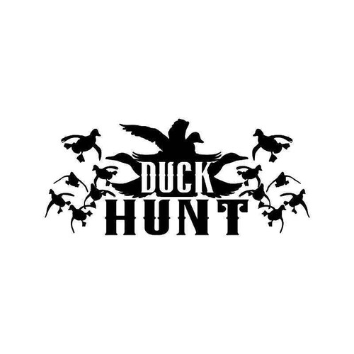 Duck Hunt Hunting Fyling Ducks Vinyl Sticker