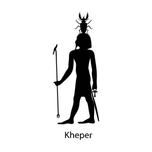 Egyptian God Kheper 1232 Vinyl Sticker