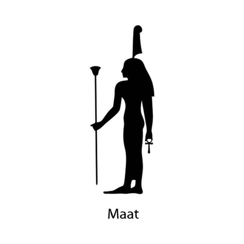 Egyptian God Maat 1234 Vinyl Sticker