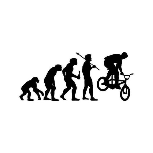 Evolution Of Bmx Bike Sports Vinyl Sticker