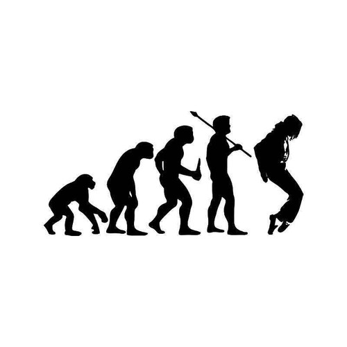 Evolution Of Michael Jackson Star Pop Music Vinyl Sticker