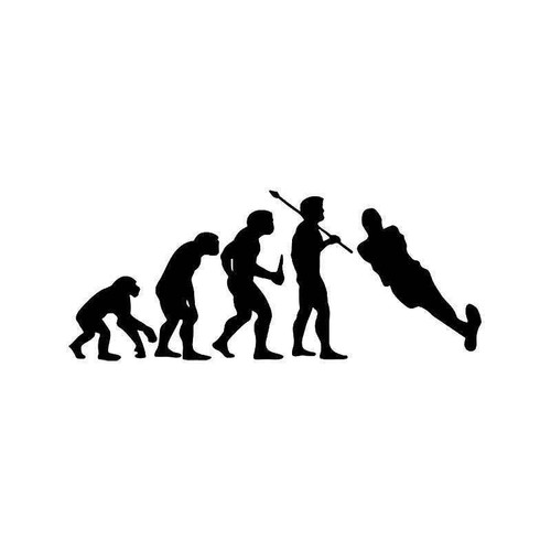 Evolution Of Water Skiing Sports Vinyl Sticker