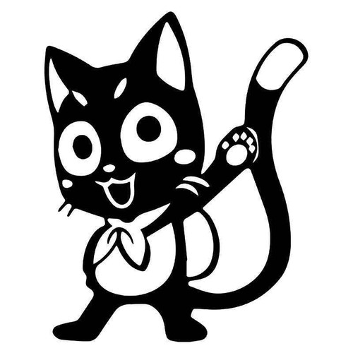 Fairy Tail Happy Cat Vinyl Sticker