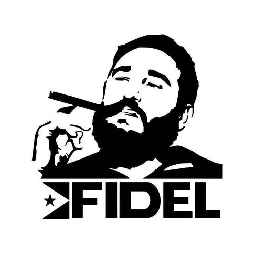 Fidel Castro Vinyl Sticker