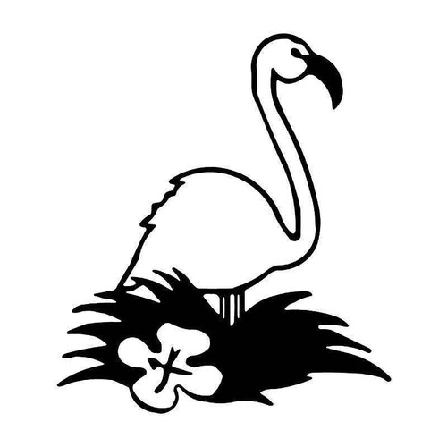 Flamingo Bird 4 Vinyl Sticker