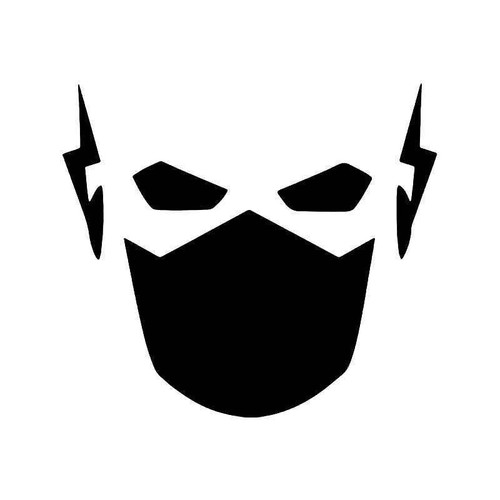 Flash Face Mask Vinyl Sticker