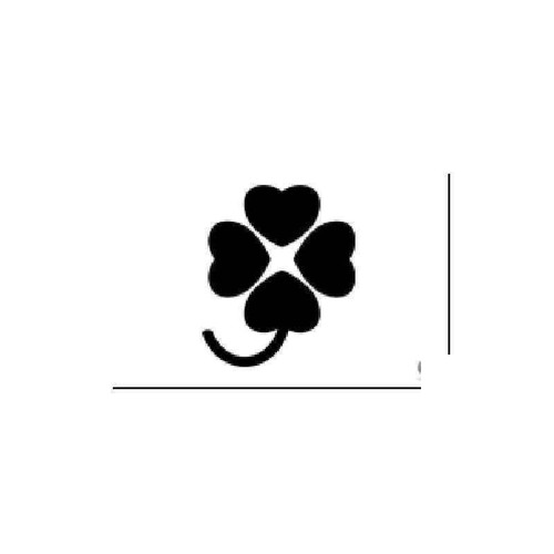 Four He Clover Vinyl Sticker