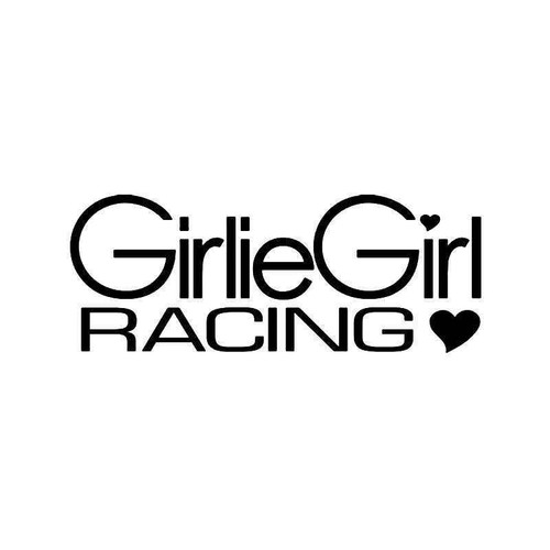 Girlie Girl Racing 2 Vinyl Sticker