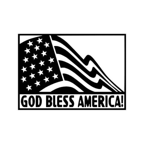 God Bless America Vinyl Sticker