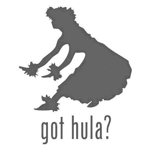 Got Hula Hawaii Girl 2 Vinyl Sticker