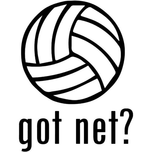 Got Net Volleyball Vinyl Sticker